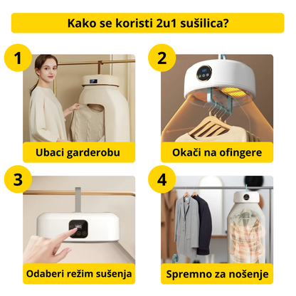DryMe - 2 u 1 sušilica i ispravljač za odeću