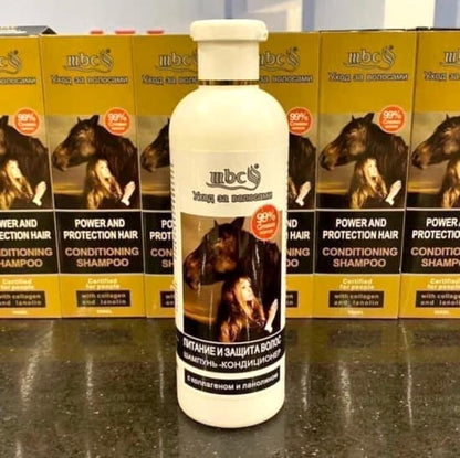 Atraktivni  Ruski Konjski Šampon – Snaga, Rast i Sjaj Kose