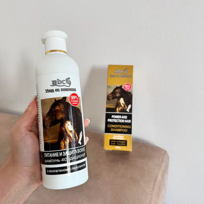 Atraktivni  Ruski Konjski Šampon – Snaga, Rast i Sjaj Kose